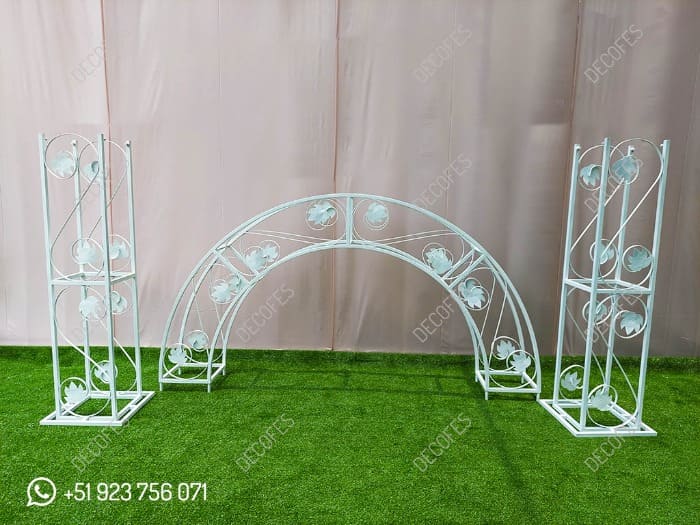 Mobiliario para Eventos - Arco floreale per la sposa e lo sposo - DECOFES E.I.R.L