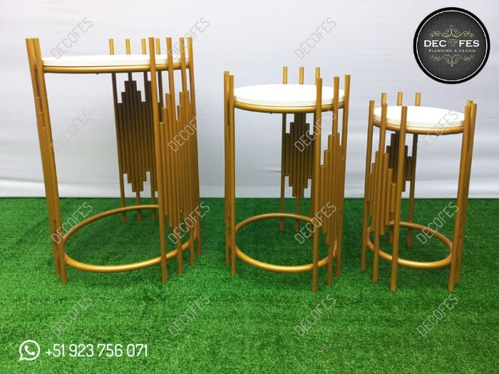 Mobiliario para Eventos - Tavolo rotondo in bambù - DECOFES E.I.R.L