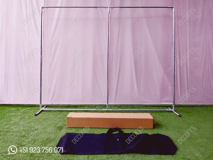 Mobiliario para Eventos - 3x3 Panel + Curtain Rod + Backpack - DECOFES E.I.R.L