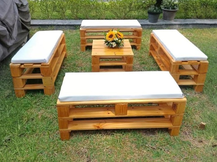 Mobiliario para Eventos - Zimmer Lounge Rustica oder Palet - DECOFES E.I.R.L