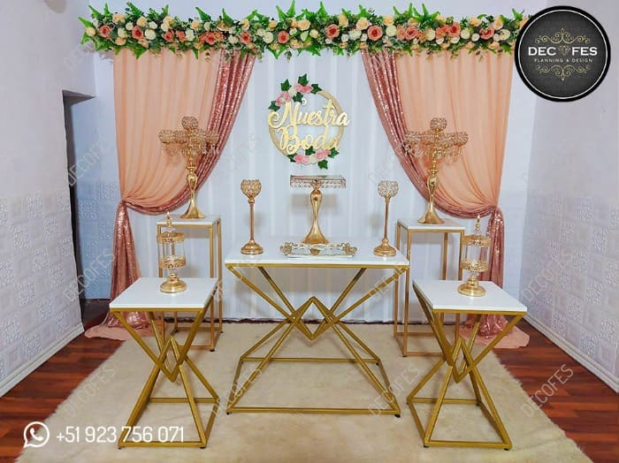Mobiliario para Eventos - Oficina de decoração de casamento - DECOFES E.I.R.L