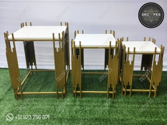 Table Bambou Carrée Table Bambou Carrée