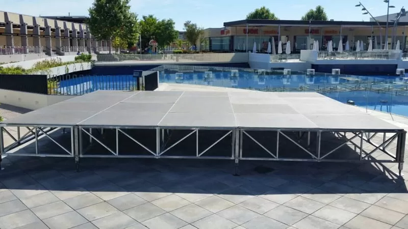 Estructura para Eventos Estrado 6x6 sin techo