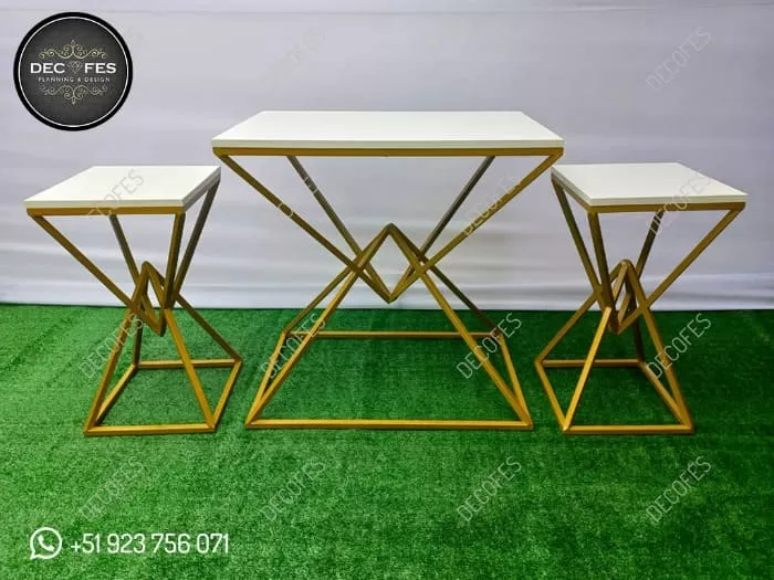 Mesa Diamante X3 - Mesas para Fiestas Infantiles y Eventos