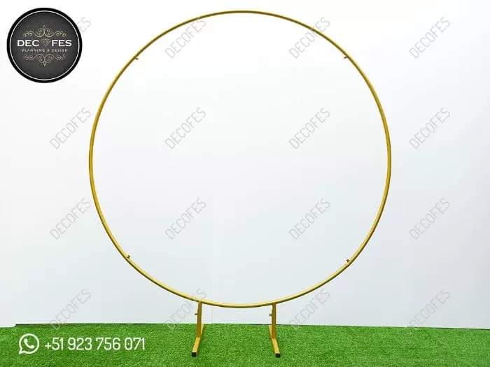 Simple Round Hoop - Metal Aros for Fiestas