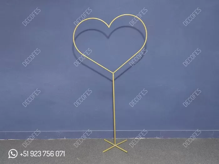 Artículos para Eventos Soporte de Fierro para Globos con Forma de Corazón