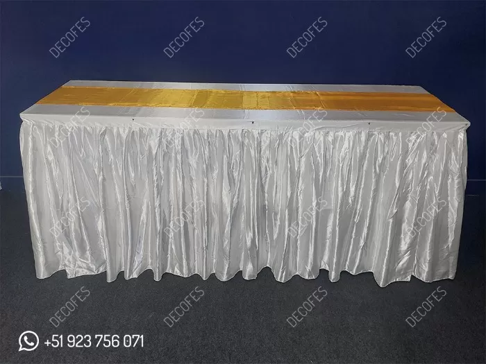 Structure for Events Tablecloths for Buffet Table Classic Model